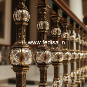 Elegant Brass Crystal Railings for Home Decor CR-4437