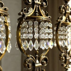 Luxury Brass Crystal Railings for Modern Interiors CR-4439