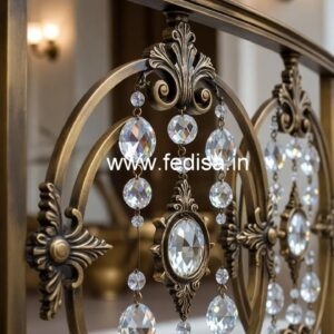 Designer Brass Crystal Railings for Home Projects CR-4440