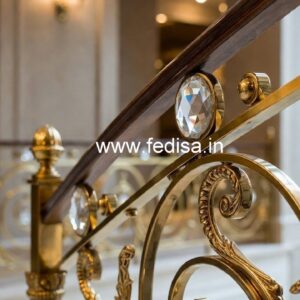 Premium Brass Crystal Railings for Architecture CR-4441