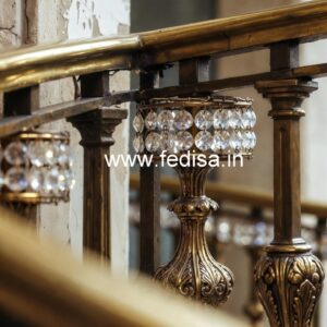 Designer Brass Crystal Railings for Architecture CR-4449