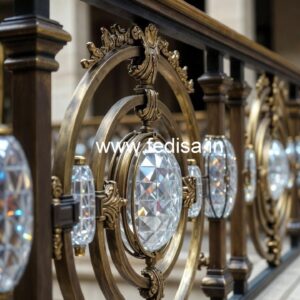 Designer Brass Crystal Staircase Concepts CR-4473