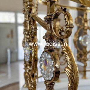 Modern Home Brass Crystal Railing Ideas CR-4474