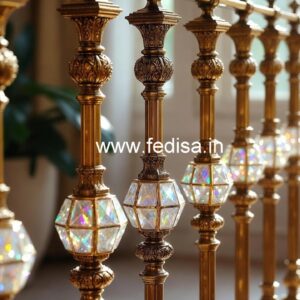 Stylish Brass Crystal Railings for Modern Interiors CR-4478