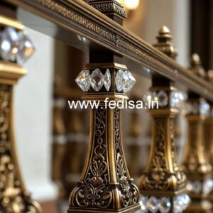 Premium Brass Crystal Railing for Home Decor CR-4480