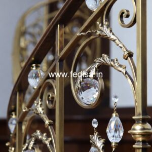 Premium Brass Crystal Staircase Designs CR-4484