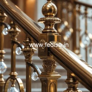Modern Brass Crystal Railing Designs 2040 CR-4508