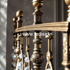 Elegant Brass Crystal Staircase Inspiration CR-4512