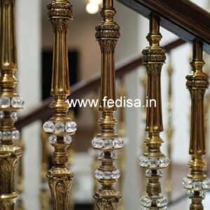 High-End Brass Crystal Staircase Railings CR-4515