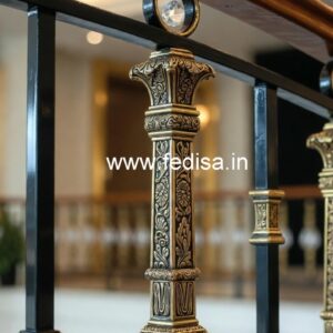 Premium Brass Crystal Railings for Interior Design CR-4517
