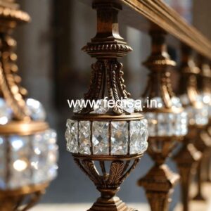 Premium Brass Crystal Railings for Decor CR-4523