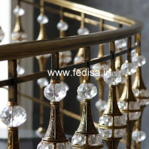 Luxury Brass Crystal Railings for Staircases CR-4529