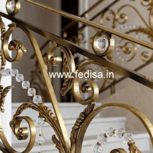 Premium Brass Crystal Railings for Home Design CR-4531