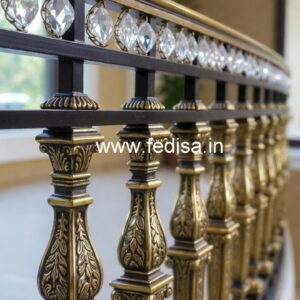 Top Brass Crystal Staircase Designs for Interiors CR-4534