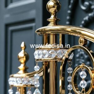 Modern Brass Crystal Railings for Stylish Homes CR-4535