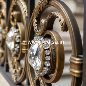 Designer Brass Crystal Railings for Elegant Homes CR-4546