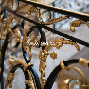 Luxury Brass Crystal Railings for Classic Interiors CR-4547