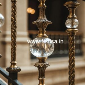 Royal Brass Crystal Railings for Modern Villas CR-4549