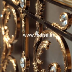 Designer Brass Crystal Railings for Dream Homes CR-4551