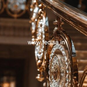 Luxury Brass Crystal Railings for Modern Living CR-4552