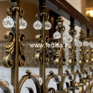 Premium Brass Crystal Railings for Classic Homes CR-4555