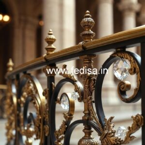 Premium Brass Crystal Railings for Design CR-4556