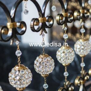Elegant Brass Crystal Stair Railing Designs CR-4560