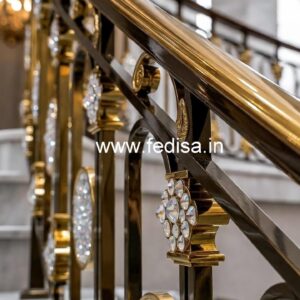 Designer Brass Crystal Railing for Staircase CR-4565