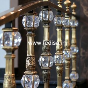 Stunning Brass Crystal Railing Inspiration CR-4568