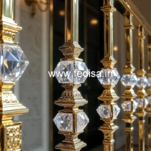Modern Luxury Brass Crystal Railings CR-4573