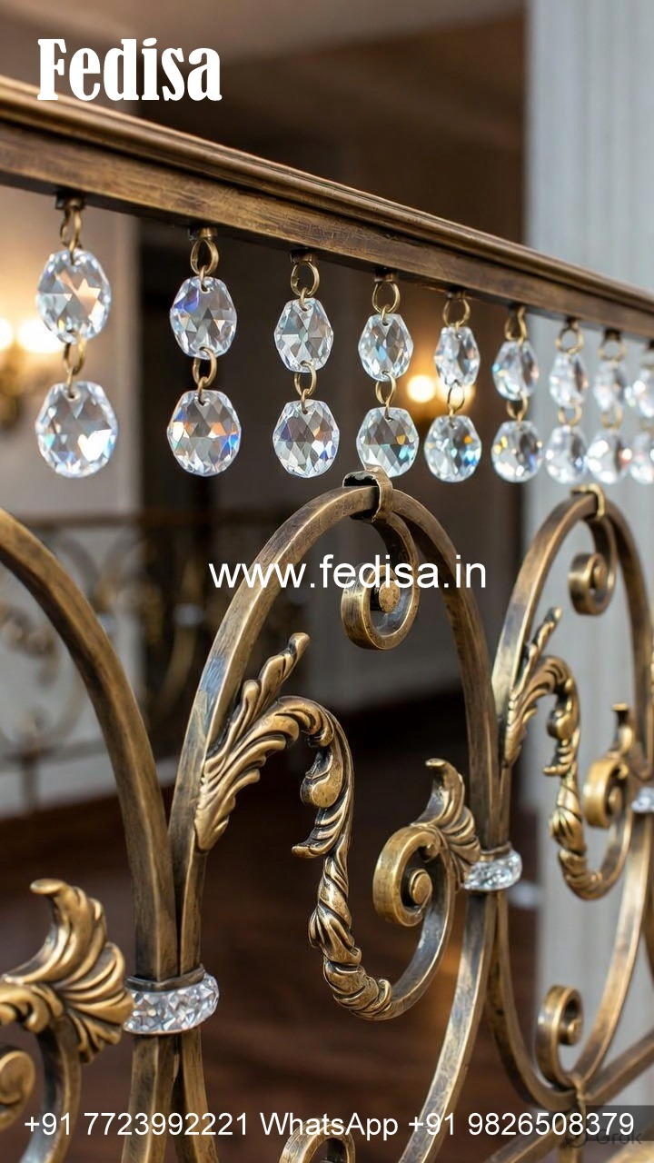 Unique Brass Crystal Railing Concepts CR-4574