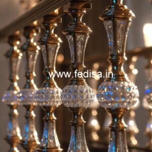 Premium Quality Brass Crystal Railings CR-4585