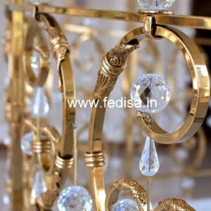 Brass Crystal Railings for Modern Villas CR-4593