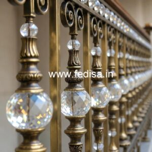 Luxury Brass Railings with Crystal Detailing CR-4597