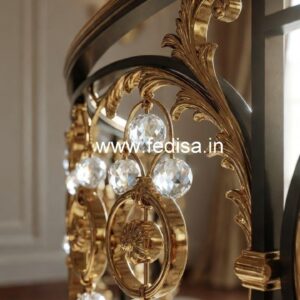 Unique Brass Crystal Staircase Ideas CR-4599