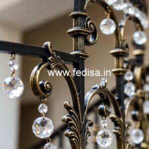 Premium Brass Crystal Railings for Hotels CR-4600