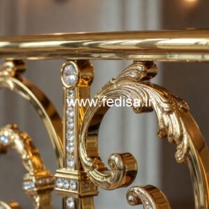 Modern Staircase Brass Crystal Designs CR-4603
