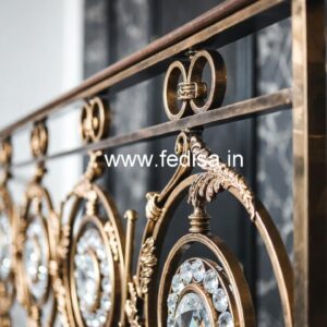 Royal Interior Brass Crystal Railing Ideas CR-4606