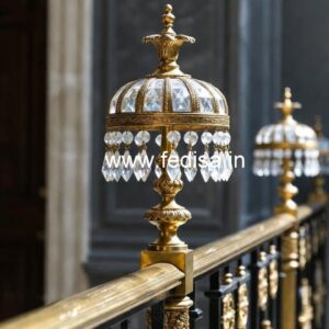 Brass Crystal Railing for Grand Interiors CR-4614