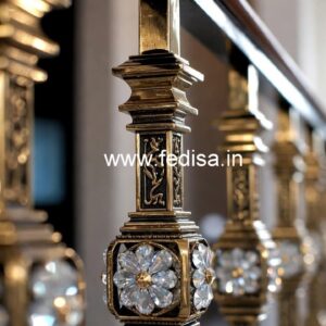 Luxury Home Decor Brass Crystal Railings CR-4616