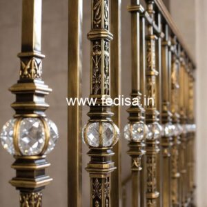 Classic Luxury Brass Crystal Railings CR-4620
