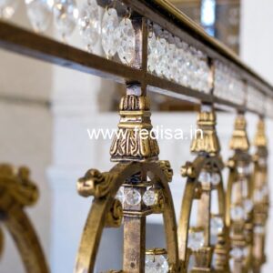 Elegant Home Decor Brass Crystal Railings CR-4629