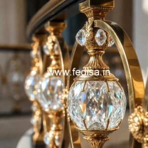 Royal Staircase Brass Crystal Designs CR-4640