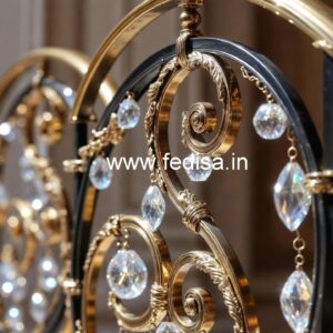 Premium Quality Crystal Brass Railings CR-4644