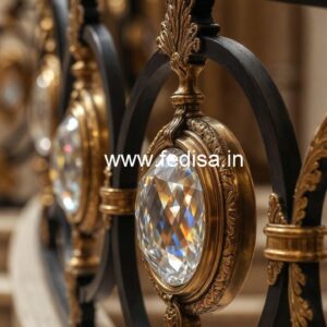 Stylish Brass Crystal Railings for Homes CR-4660