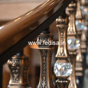Premium Brass Crystal Railings for Interiors CR-4664