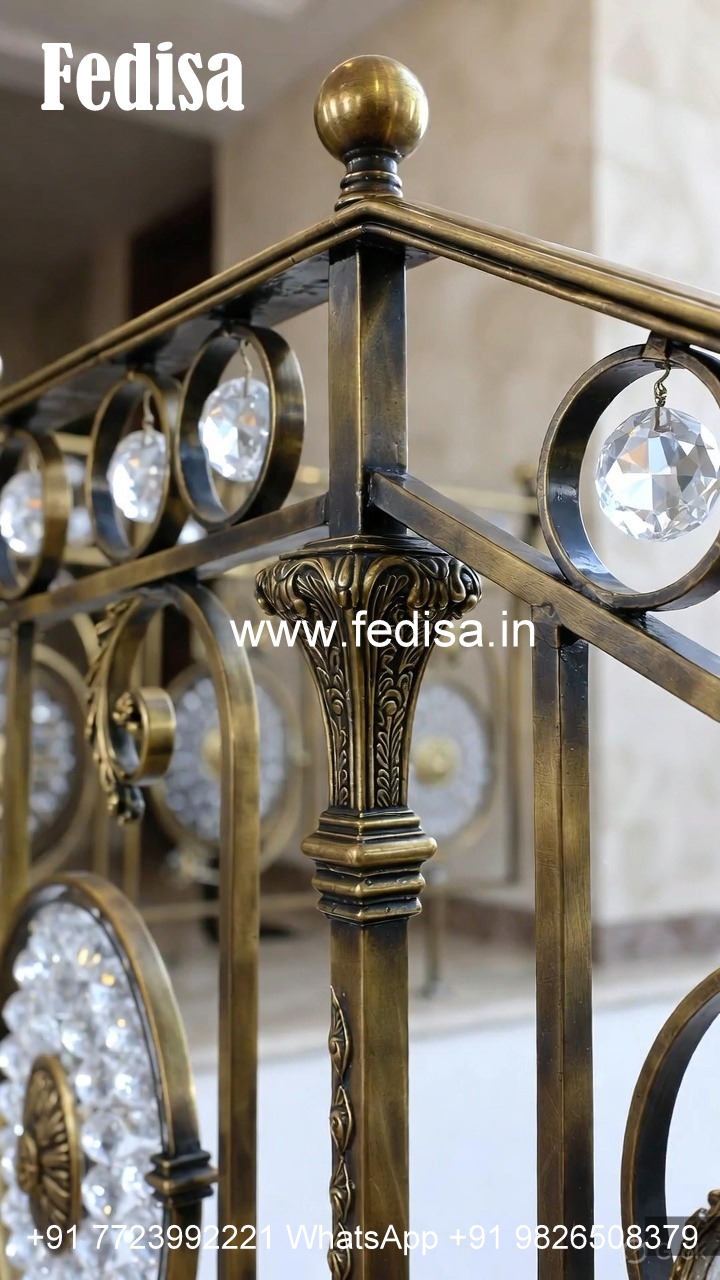 Brass Crystal Railing for Modern Architecture CR-4670