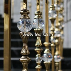 Premium Brass Crystal Staircase Decor CR-4675