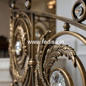 Stylish Brass Crystal Railing Inspiration CR-4676