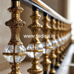 Royal Style Brass Crystal Railings CR-4681